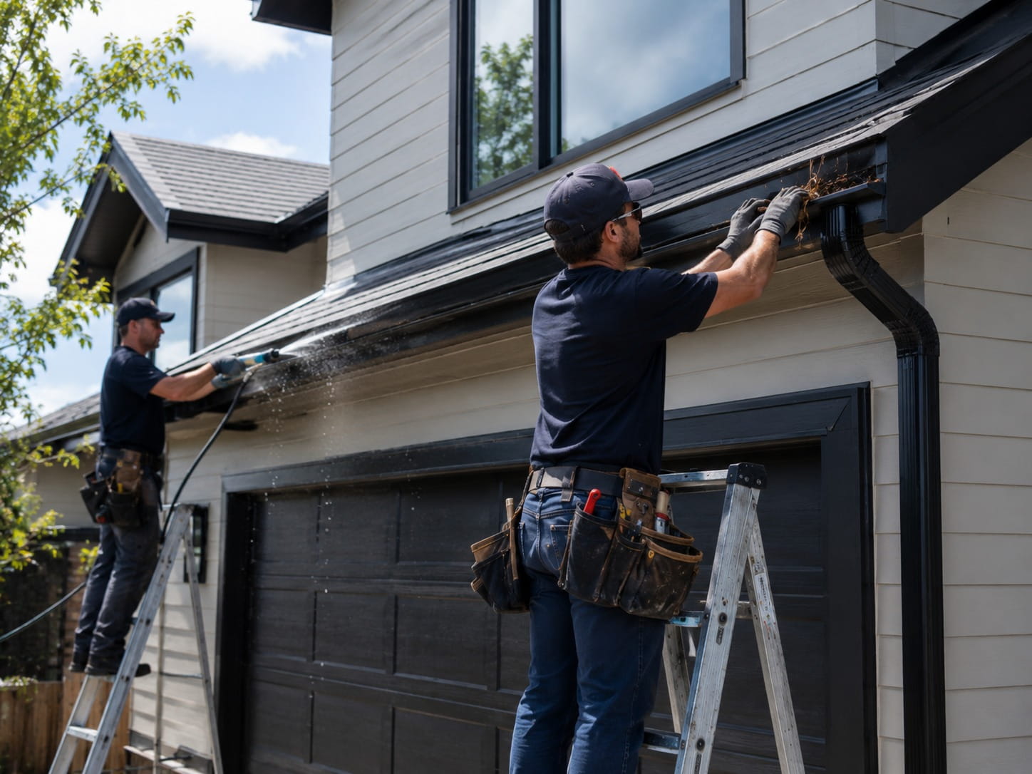 New gutter installation on an Auckland property